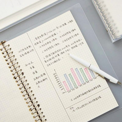 笔记本子横线记事本B5网格本线圈小方格子本子款简约大学生手绘画画a5读书笔记加厚ins风创意日韩超厚康奈尔