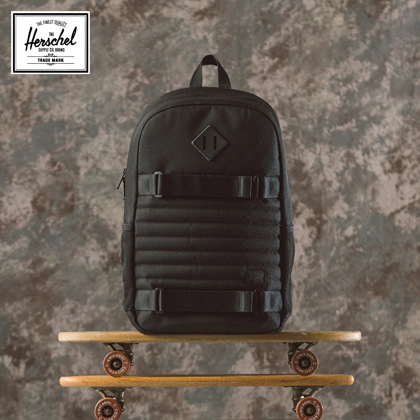 Herschel 赫行 25年新品FLEET SKATE户外滑板双肩包运动背包28升