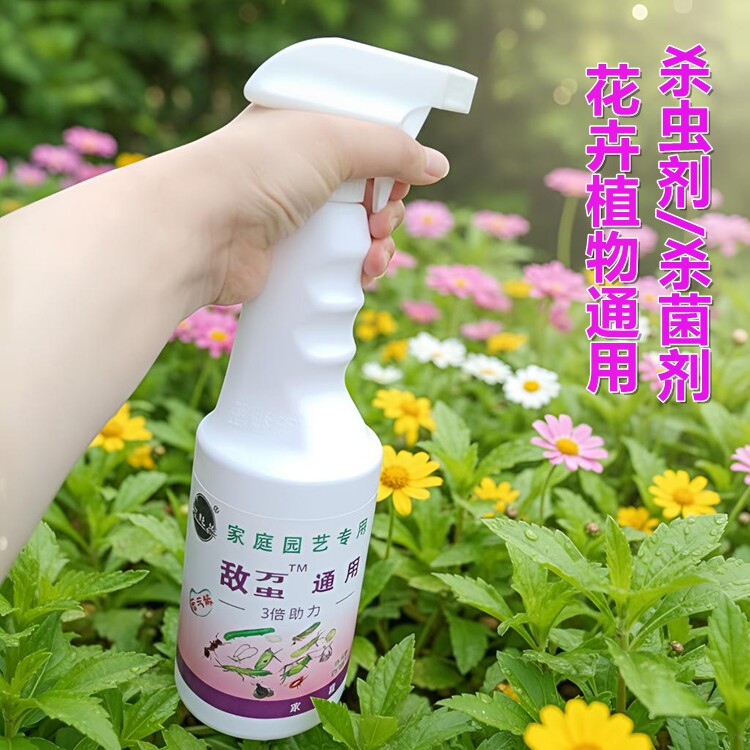 园艺植物盆栽杀虫剂小黑飞蚜虫腻虫红蜘蛛高效除虫杀菌通用喷雾剂