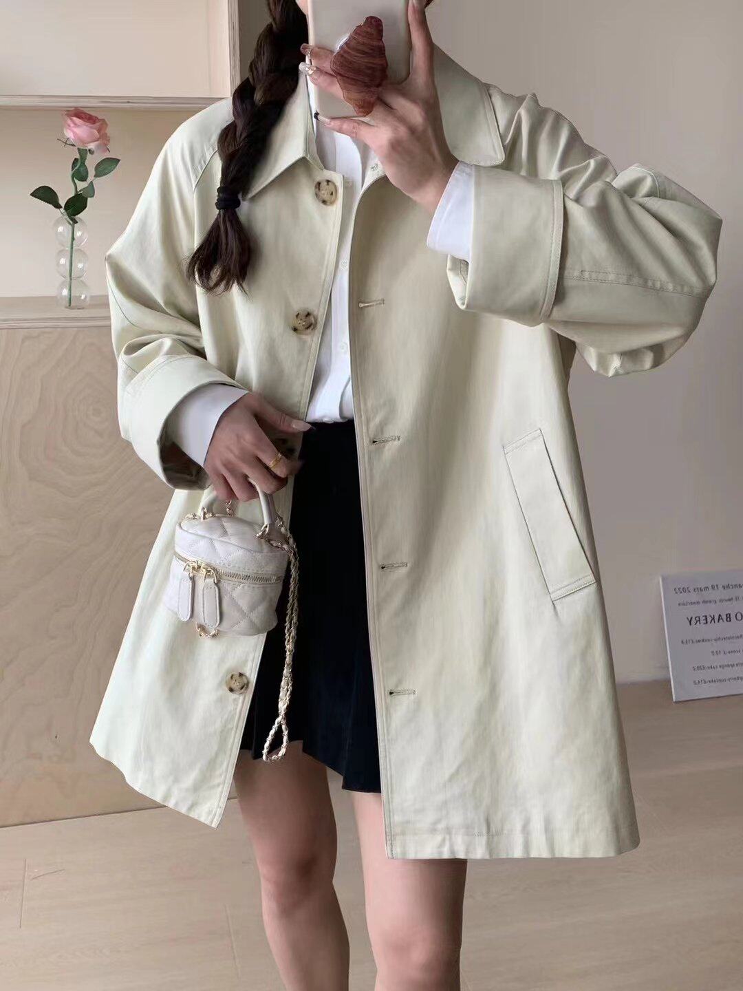 【清仓】风衣女中长款简约初春女风衣