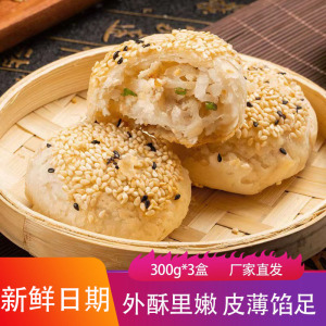 招牌爸爸鲜肉萝卜丝酥饼300g*3盒外酥里嫩皮薄馅多素菜肉馅饼早餐