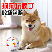 Wakanda小白球狗玩具磨牙球耐咬大型犬宠物训练球狗咬球金毛边牧