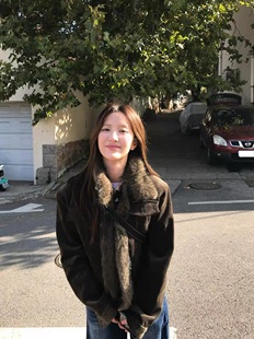 现货AUNP复古做旧可拆卸毛领夹棉夹克女秋冬棕绿色灯芯绒加厚外套