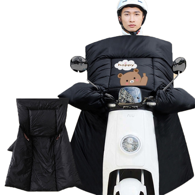 电动车挡风被冬季加绒加厚