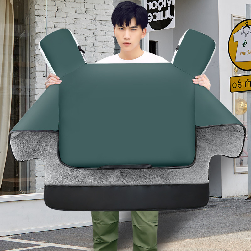 冬季电动车挡风被加绒加厚小型电动自行车新款加大加宽防雨防风罩