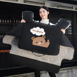 电动电瓶车挡风被冬季加绒加厚摩托电车挡风罩防寒保暖防风雨冬款