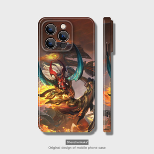典韦战鼓燎原苹果15promax华为pura70适用mate60三星s23小米14个性潮vivox90王者荣耀opporeno8荣耀200手机壳