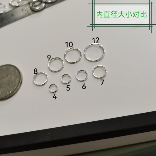 耳环手工实心耳环纯银