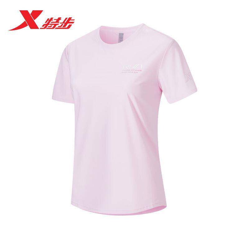 特步短袖T恤女2026夏季新款冰丝速干运动训练上衣974228010047