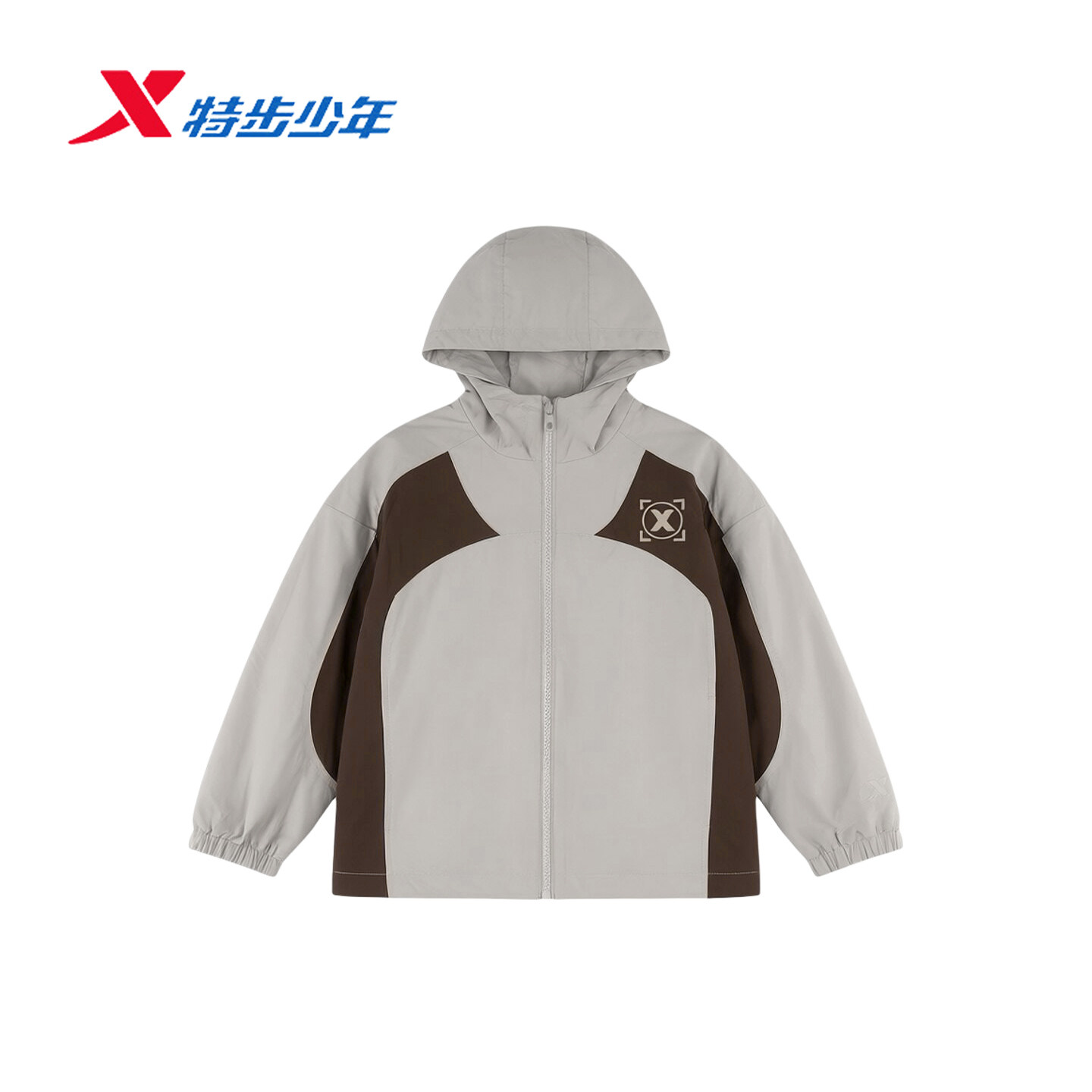 特步儿童保暖风衣男大童2026秋新款厚款运动速干外套674325334541