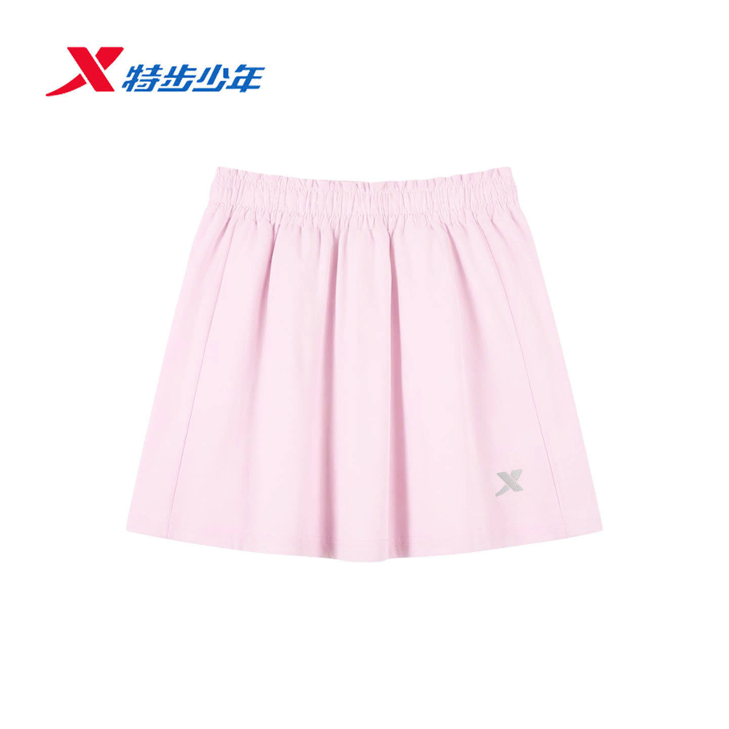 特步儿童短裙女小童2026夏季新款休闲运动半身百褶裙674224943522