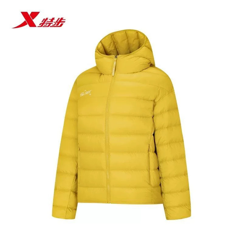 特步XDNA羽绒服女外套2026冬季新款宽松舒适保暖连帽974428190542
