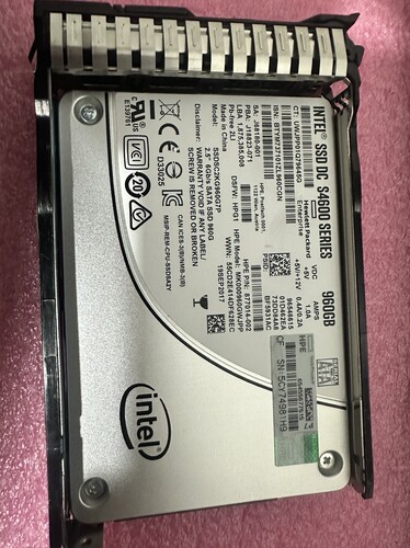 Intel S4600 960G SSD SSDSC2KG960G7P 2.5寸SATA企业级固态硬盘