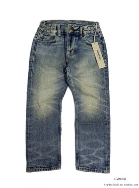 现货 FOG ESSENTIALS PANTS 童装儿童 水洗浅蓝色休闲 牛仔裤长裤
