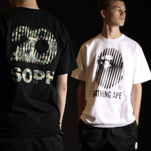 bape猿人头短袖t恤