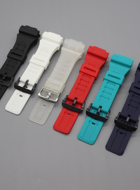 适配卡西欧CASIO树脂表带AQ-S810W AEQ110W W735H硅胶表带凸口18m