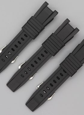 适用卡西欧GST210B GST-W300G S300G S110W100黑色橡胶手表带男女