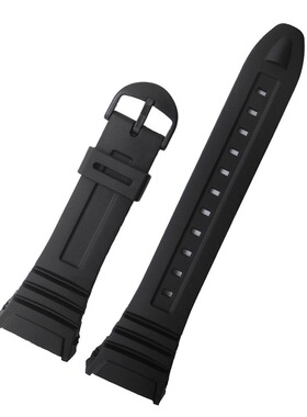 替换卡西欧潜水电子表橡胶塑胶PU材质适配型号w-96h表带特殊接口