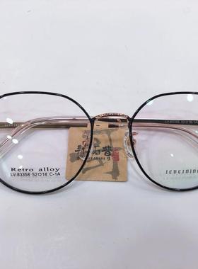 哥拓普眼镜架 levelnine/商务休闲文艺合金多边形眼镜框 LV-83358