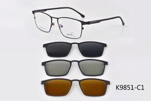 袋鼠变脸眼镜架 KANGAROO/眼镜框 带3D偏光墨镜夜视夹片 K9851