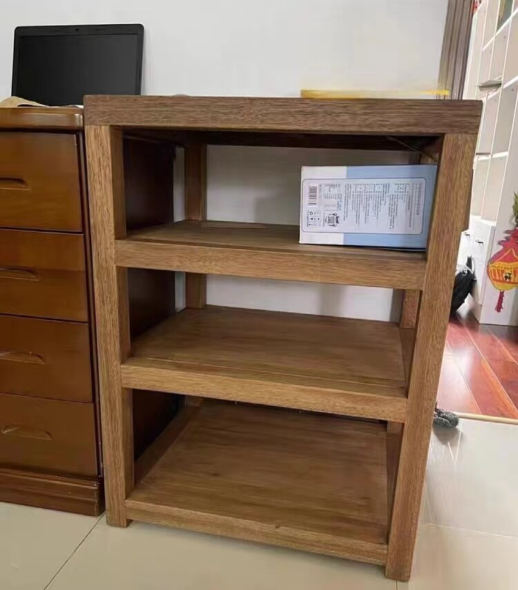 全实木功放支撑架 音响功放收纳多层架 家用影音设备配套实木架