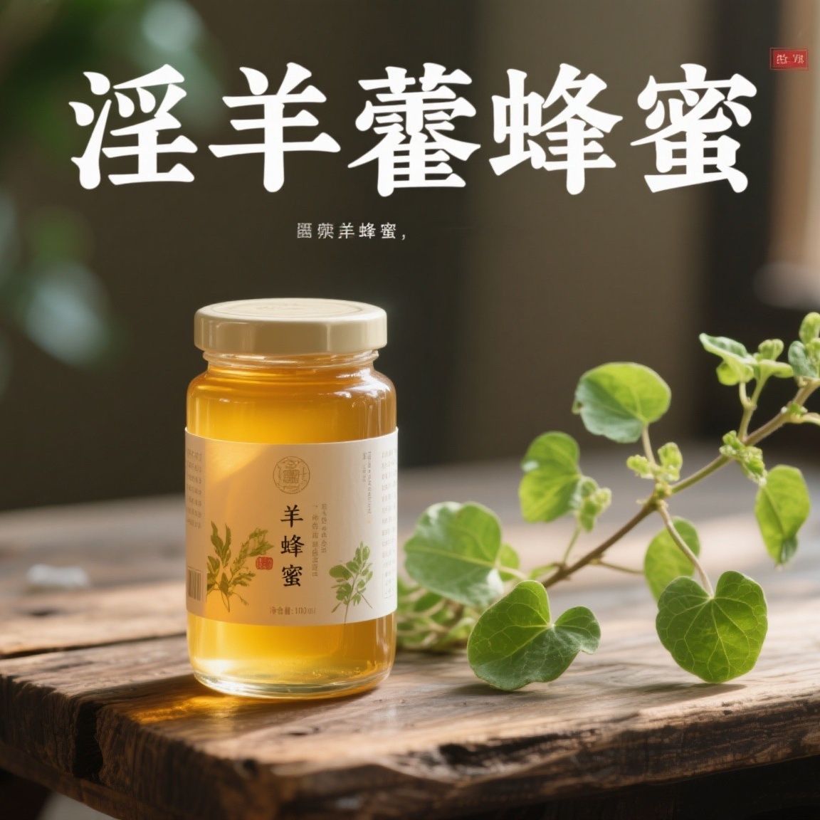 淫羊藿真天然蜂蜜枸杞百花蜜纯正农家自产自销蜂蜜成熟结晶蜜补身