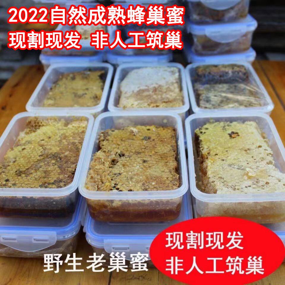 天然农家巢蜜土蜂蜜老蜂巢蜂巢蜜蜂巢蜜真天然真品蜂巢蜜整块