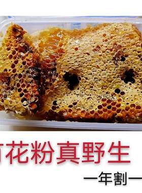 深山真天然野生蜂巢老巢蜜农家自产自销纯正蜂巢蜜土蜂蜜半斤一斤