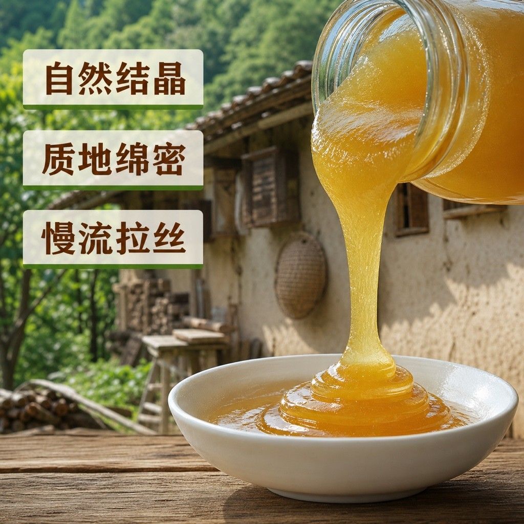 土蜂蜜纯正天然农家自产土蜂巢蜜嚼着吃正宗秦岭深山野生百花蜜真