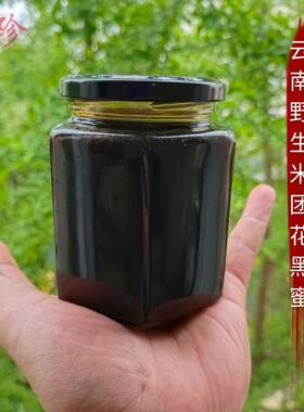 云南高山野生米团花黑蜜土特产山珍黑蜂蜜真天然土蜂蜜米团花蜜