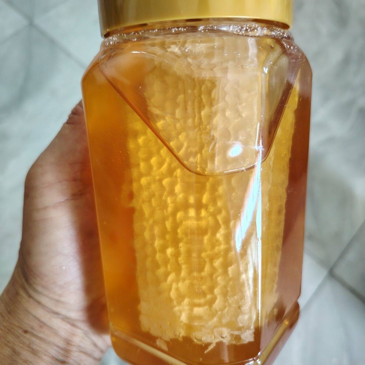 【2斤】瓶装蜂巢蜜嚼着吃的土蜂蜜农家自产土蜂蜜纯正天然蜂巢蜜