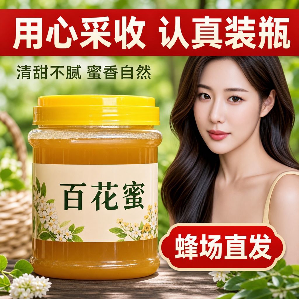 野纯正土蜂蜜4.2斤农村深山老巢压榨自产自销原蜜不喂养百花蜂