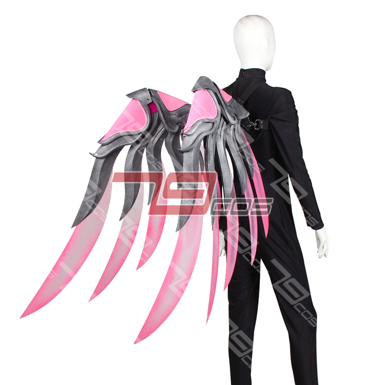 守望先锋安娜粉红天使皮肤翅膀B款展开精品动漫cosplay道具