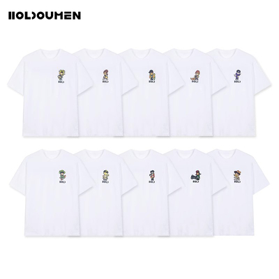 十个勤天卡通形象T恤重磅新品