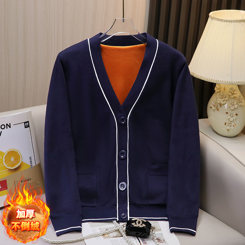 护士毛衣女开衫外套医护人员针织衫医院护士服针织加厚加绒加大
