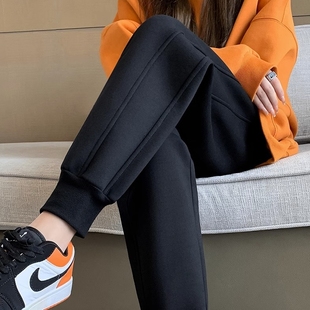 修身 潮流九分裤 束脚裤 秋冬加绒运动裤 男 百尊裤 休闲收腿裤 子男韩版