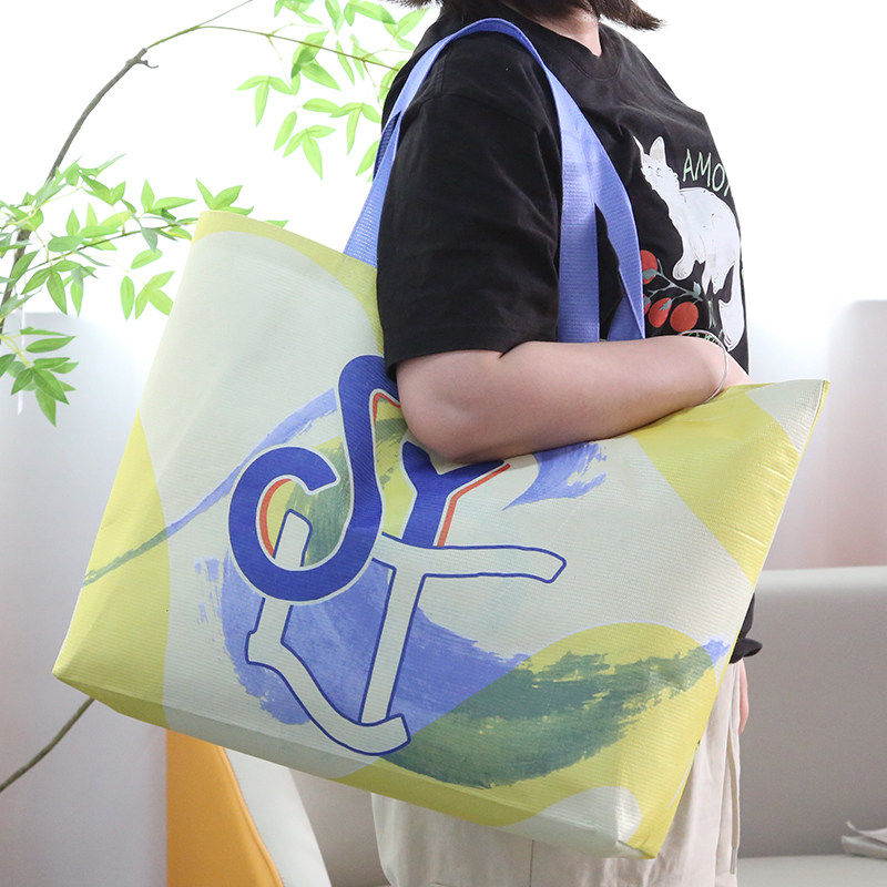 38包邮 德国单丽新布手提袋可单肩防水防脏大容量收纳袋购物袋