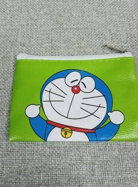 满包邮 哆啦A梦机器猫PU卡通小收纳包零钱包卡包钥匙包首饰包
