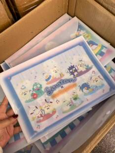 PVC卡通A4按扣文件袋资料袋试卷收纳袋 日单 学习办公 包邮 满