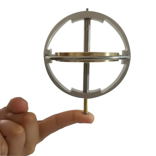 金属机械陀螺仪玩具gyroscope大学实验反重力陀螺可来图加工定做