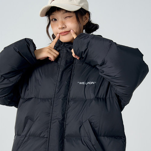 中长款连帽加厚保暖显瘦羽绒服