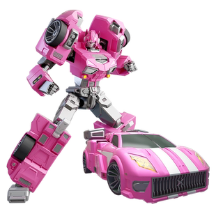 正版迷你特工队X机甲露西汽车变形机器人玩具儿童小女孩米米金刚