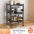 41_Practical Choice❤Reinforced 3-Tier Shelving Unit, 40X40X80 Cm, Adjustable Shelf Height ↑