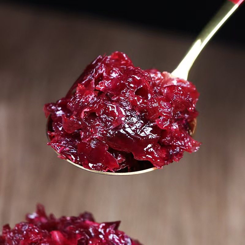 玫瑰花馅料 云南特产鲜花饼烘焙馅料月饼馅玫瑰酱汤圆冷饮原料1KG