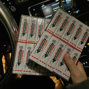 !白箭口香糖薄荷20条100片留兰香味绿箭炫凉玫瑰味清新口气糖果黄