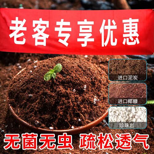 怡林有机通用泥炭营养土盆栽