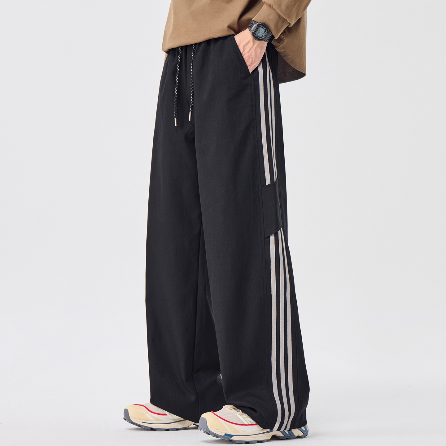 秋季2025新款休闲裤男士宽松直筒