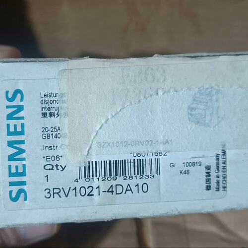 议价马达保护断路器3RV1021-4DA103RV1021-4CA103RV1021-4EA10
