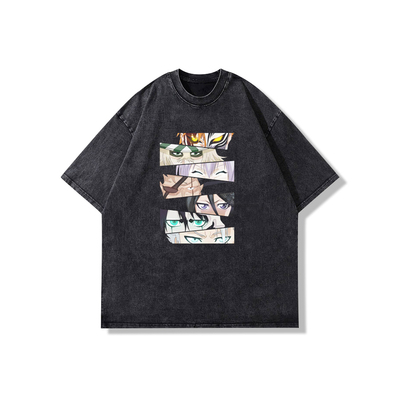 动漫火影忍者水洗男短袖T恤上衣