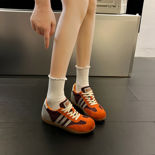 隐形增高6CM~真皮德训鞋女不累脚